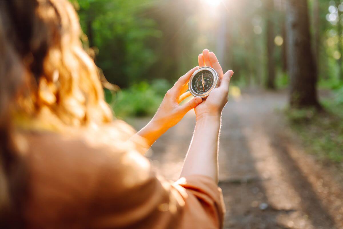Compass pointing the way, illustrating how to overcome fear and doubt with God's Word.